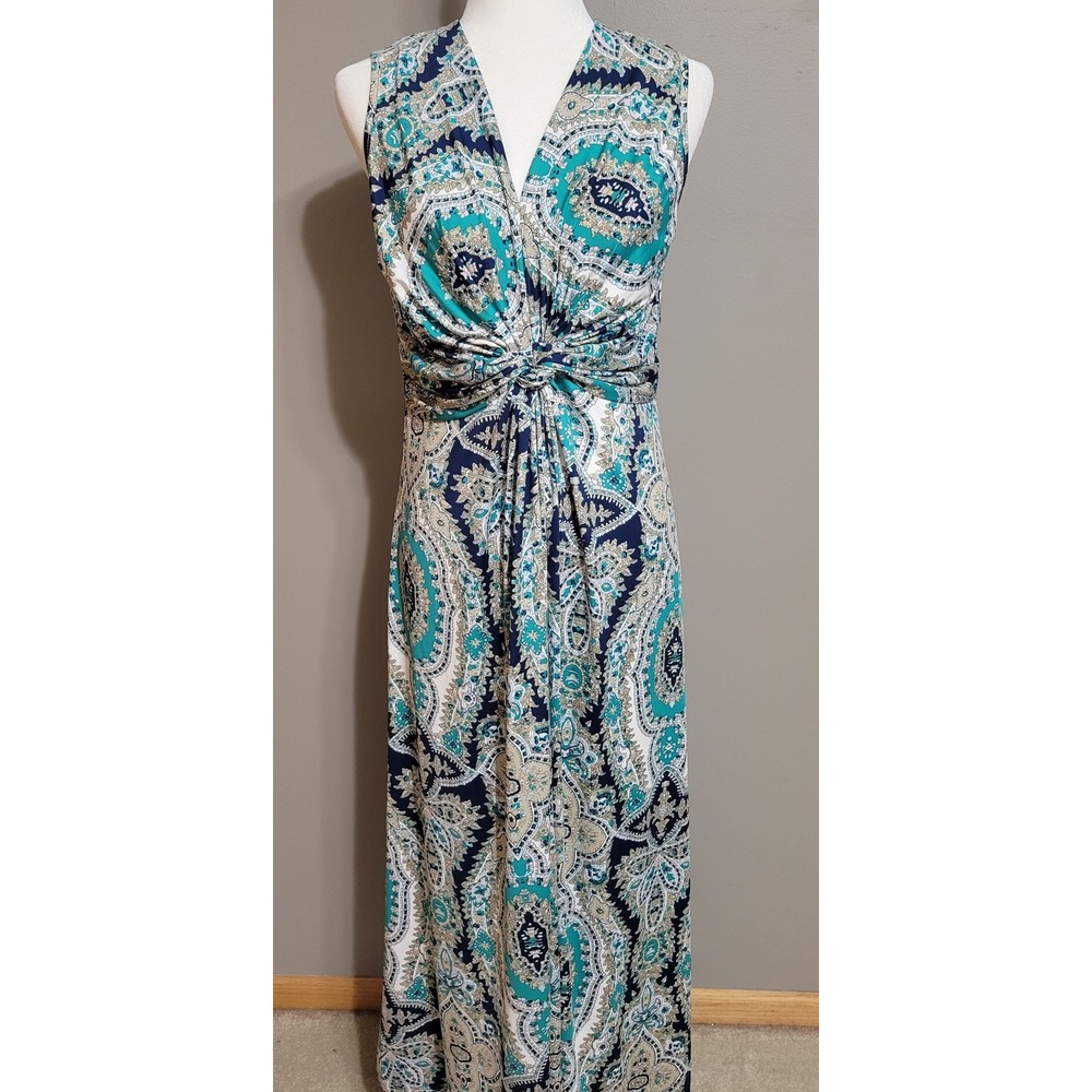 Soft Surroundings Paisley Knotted Maxi Dress